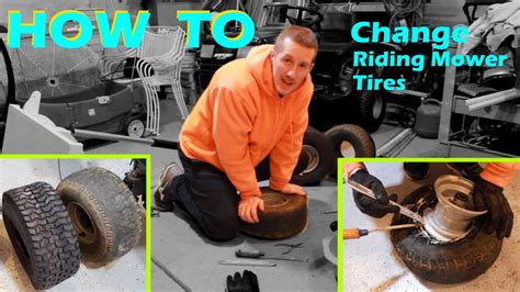 How To Change A Riding Mower Tire Dismount And Replace Lawn Mower