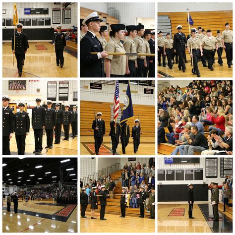 north buncombe hs navy jrotc held it s pass in review for a visiting inspector click for more