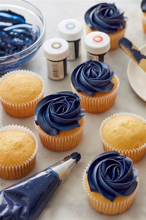 How To Make Navy Blue Frosting Icing Blog Independence Day The