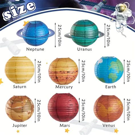 Outer Space Party Decorations Hanging Planet Paper Lanterns Temu