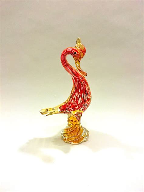 Gorgeous Murano Glass Duck Figurine Vintage Art Glass Venetian Etsy
