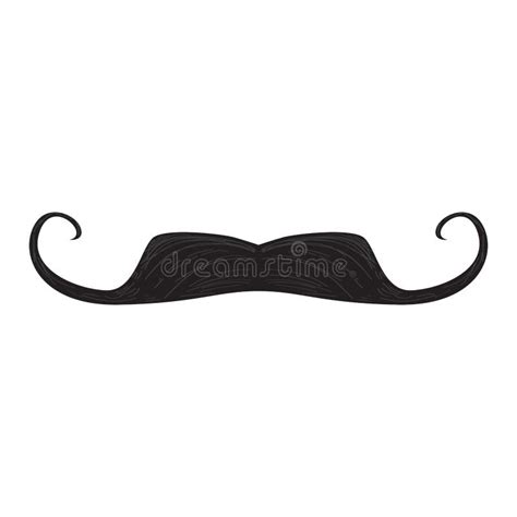 Isolated Detailed Mustache Stock Vector Illustration Of Symbol 134026471
