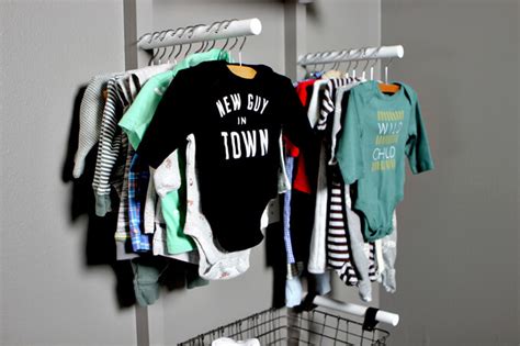 Baby Clothes Rack Storage Diy For Nursery Gray House Studio