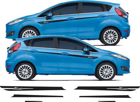 Zen Graphics Ford Fiesta Mk7 Side Stripes Stickers 5 Door