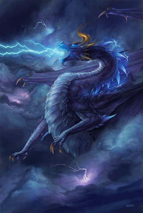 Bringer Of Storms By Steves3511 On Deviantart Elemental Dragons