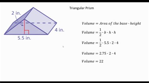 514 Volume Of A Triangular Prism Youtube
