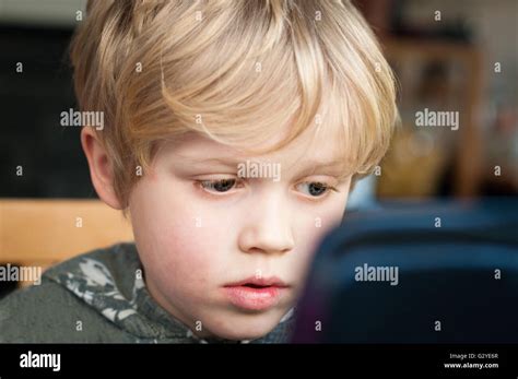 Child Online Using Social Media Stock Photo Alamy