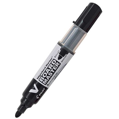 Pilot Whiteboard Marker Refillable V Board Bullet Tip Black School