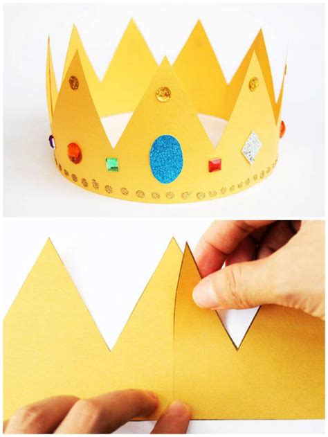 15 Шаблон короны из бумаги своими руками Как сделать бумажную корону