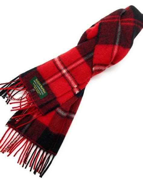 Pure Lambswool Cunningham Tartan Clan Scarf Made In Scotland Etsy