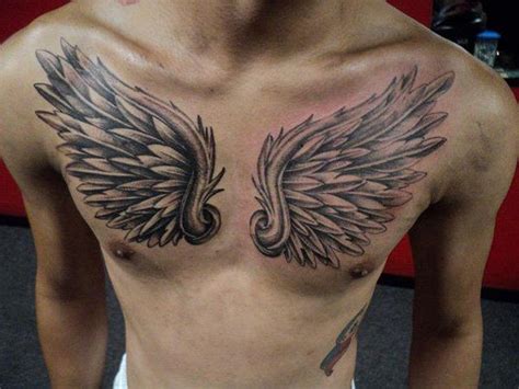 Wings On Chest Tattoo 40 Nice Chest Tattoo Ideas