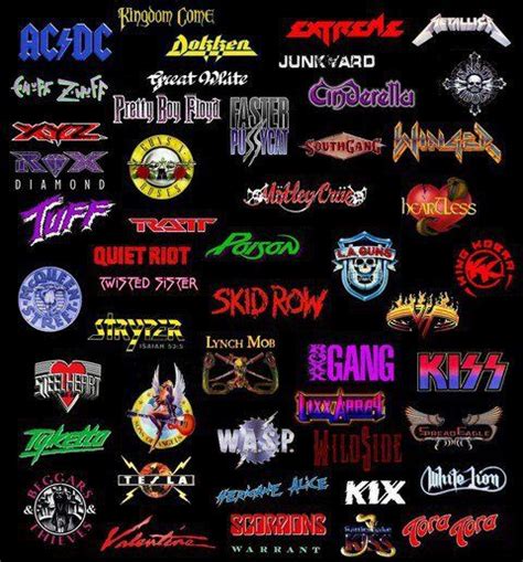 This Should All Still Be Mainstream Metal Band Logos Metal Albums 80s Hair Bands