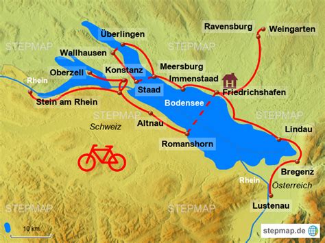 Stepmap Rad Bodensee 2018 Landkarte Für Deutschland