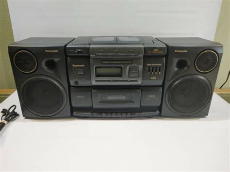 Panasonic Rx Ds16 Tape Deck Cd Amfm Radio Acdc Portable Boombox Xbs