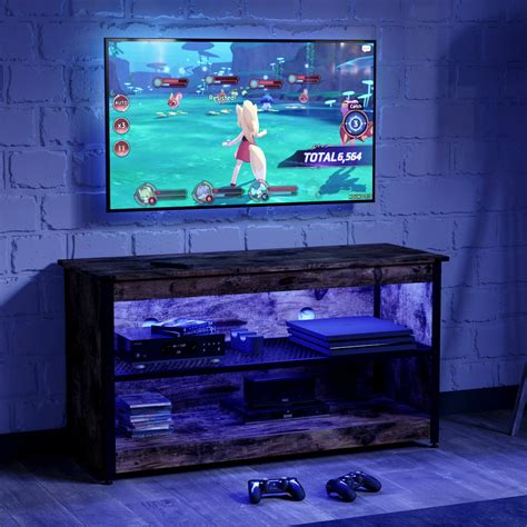 Bestier 44 Tv Stand Gaming Table Entertainment Center For 50 Tv With