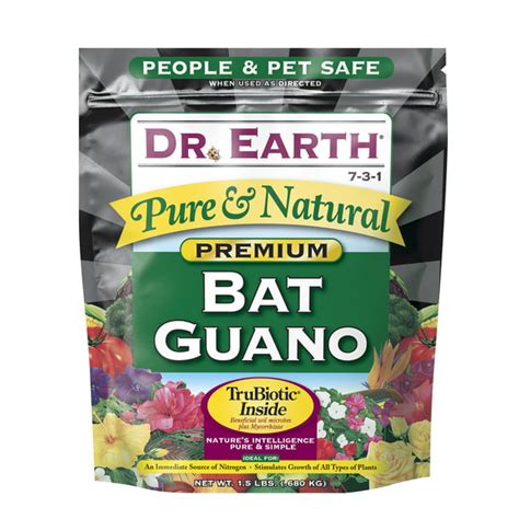 Dr Earth Organic And Natural Bat Guano Plant Food 7 3 1 Fertilizer 15
