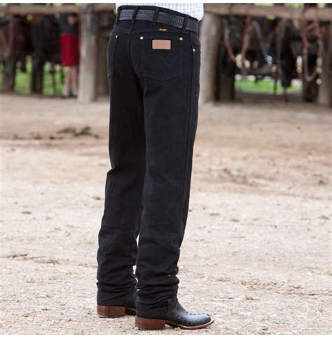 Wrangler Original Fit 13mwzwk Western Jeans In Black Rods