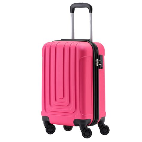 Buy Deluxe Cabin Suitcase 8 Spinner Wheels Built In Tsa Combination