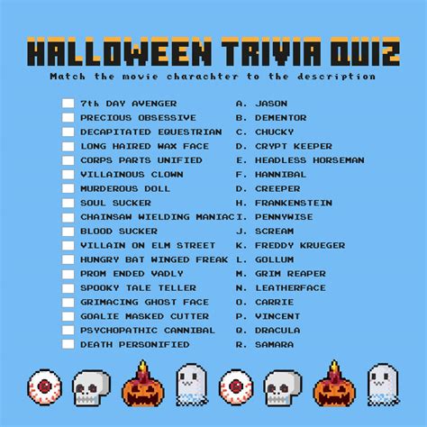 7 Best Images Of Printable Halloween Trivia And Answers