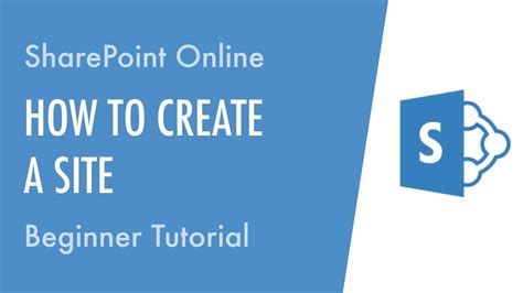 How To Create A Site In Sharepoint Online Beginner Tutorial Youtube