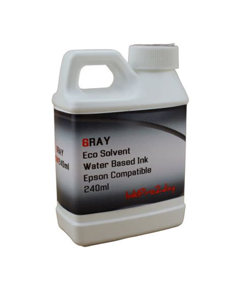 Gray Water Based Eco Solvent Ink 240ml Bottle For All Epson Printers