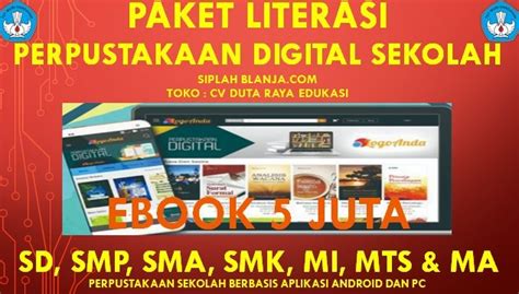 Paket Literasi Perpustakaan Digital Sekolah Siplah