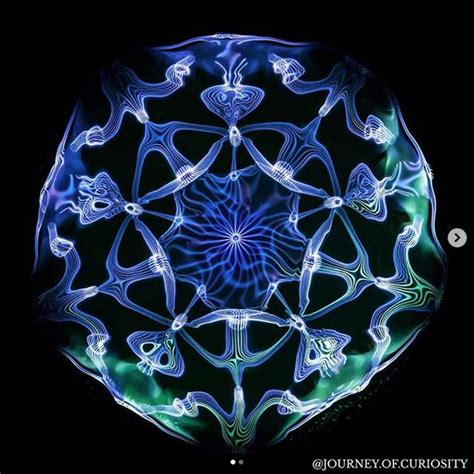 Cymatics Photo Of Sound Vibrations Through Water Frequency Around 17hz