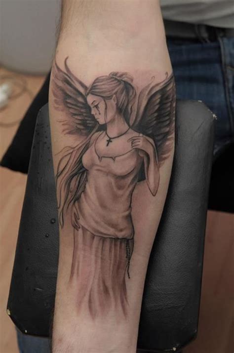 Crying Angel On Arm Tattoomagz › Tattoo Designs Ink Works Body
