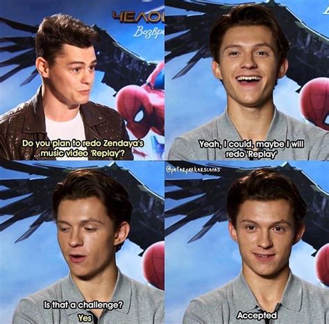 Dating or not dating, tom holland and zendaya are still buddies. Please tell me he did this. Tom holland and Zendaya's ...