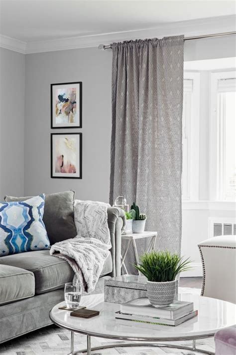 Green color imparts a fresh feel to your living room. (6) What color of curtains would go well with a gray ...