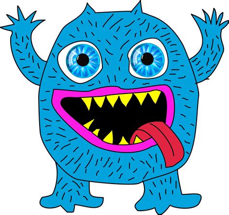 Blaues Monster Kostenloses Stock Bild Public Domain Pictures