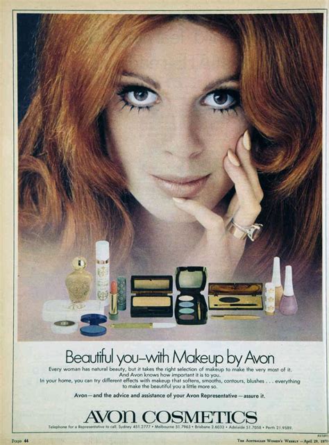 Avon Vintage Ad From 1970s Headline Beautiful You With Makeup By Avon