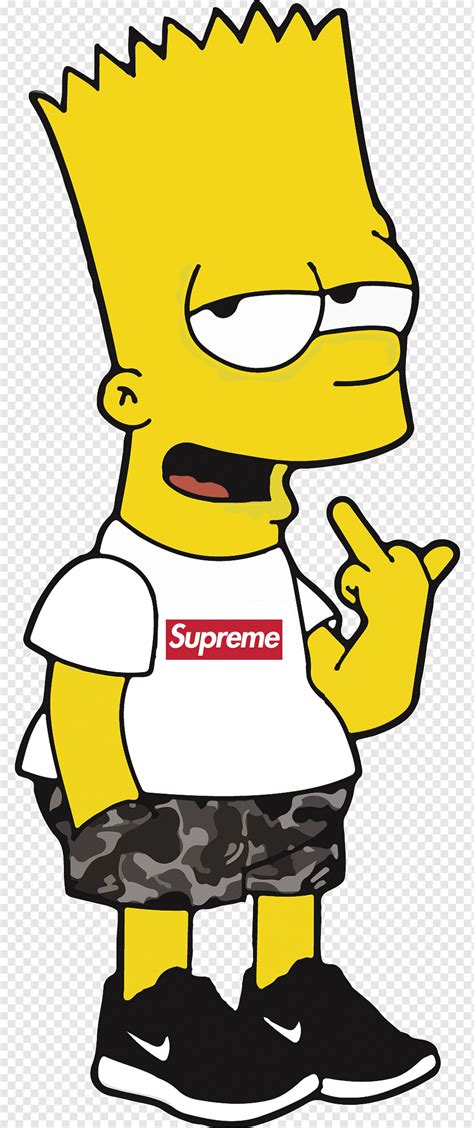 Supreme Bart Simpson Png Supreme Brands Logo Png Bart