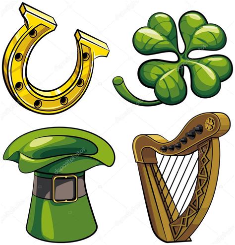 Saint Patricks Day Symbols Saint Patrick S Day Symbols Vector