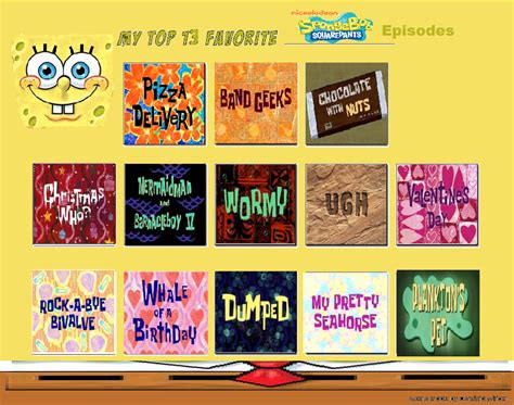 My Top 13 Favorite Spongebob Episodes By Purfectprincessgirl On Deviantart