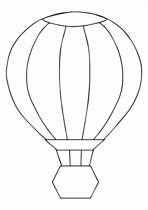 Gambar Mewarnai Balon Udara Contoh Anak Paud Images
