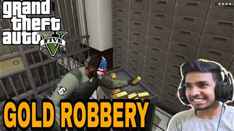 Gta 5 Gold Robbery By Techno Gamer 😍 Gta 5 Gold Robbery Gameplay