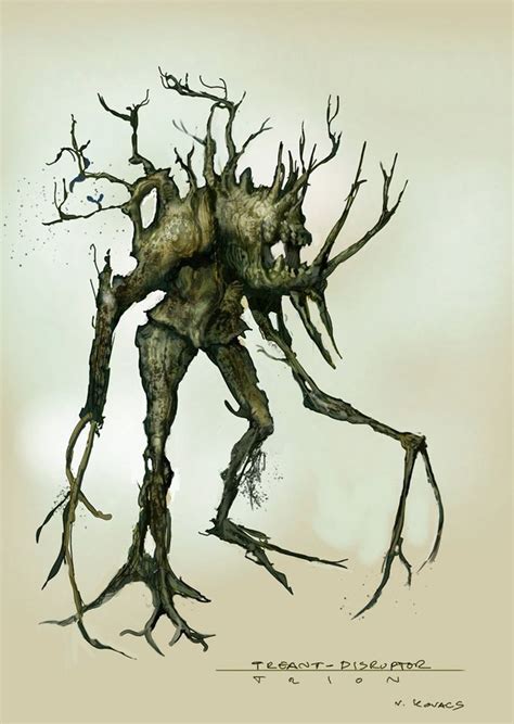 Corrupted Tree Creature By Vance Kovacs Treefolk Pinterest