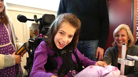 Girl With Cerebral Palsy Lights Up The Moment She Hears Her New Voice