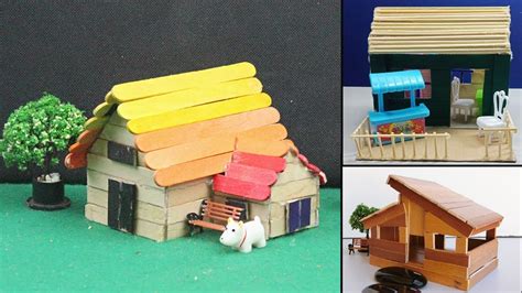 5 Easy Handmade Popsicle Stick House And Dollhouse 25 Diy Crafts Ideas