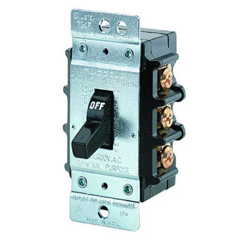 Hubbell Wiring Devices Hbl7810d 30 Amp 600 Vac 3 Pole Toggle Disconnect