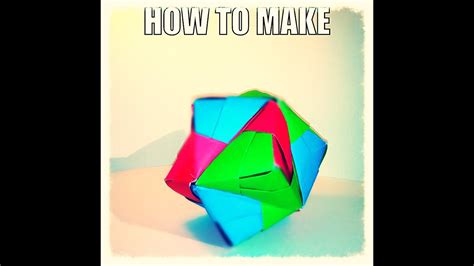 Easy 3d Origami Ball Youtube