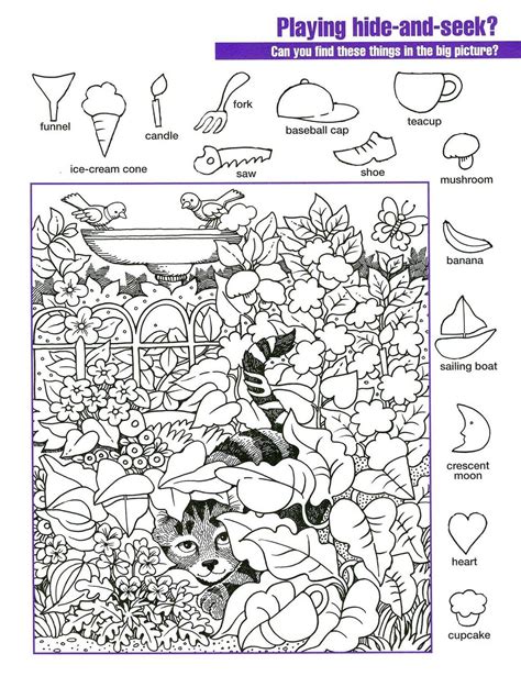 Coloring Page ~ Hidden Pictureoring Pages Christmas Pictures With ...