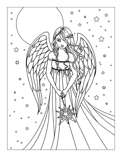 Desenhos De Anjos E Anjas Para Imprimir E Colorir