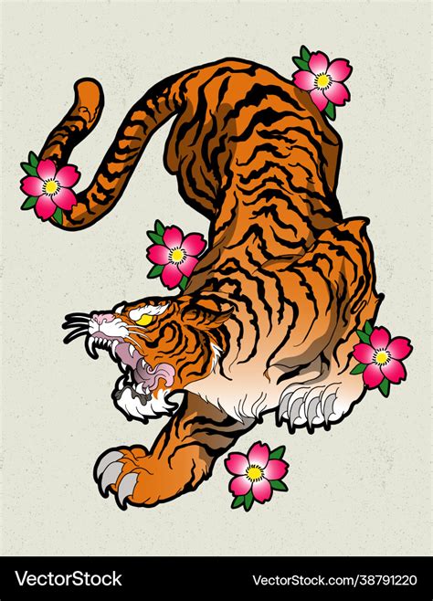 Top More Than Traditional Tiger Tattoo Flash Best Esthdonghoadian