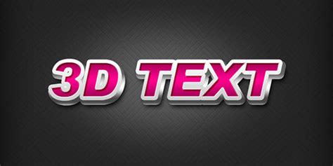 25 Free 3d Text Psd Files Download 3d Font Effect Textuts