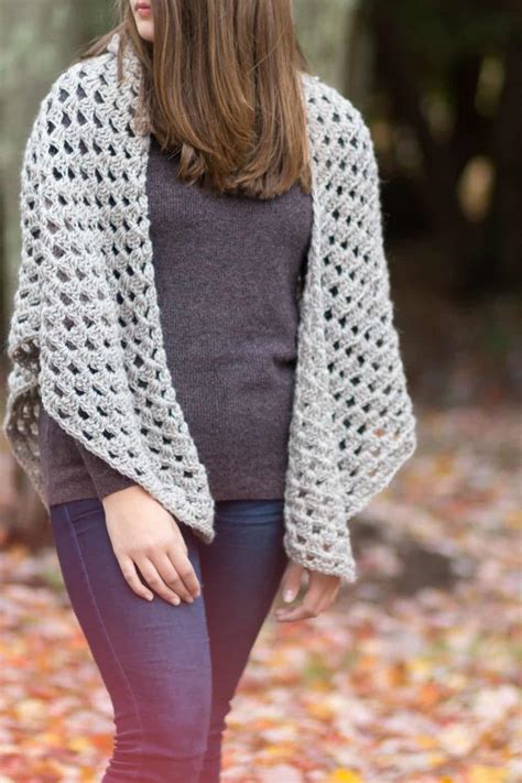 Free Crochet Granny Triangle Shawl Pattern - EasyCrochet.com