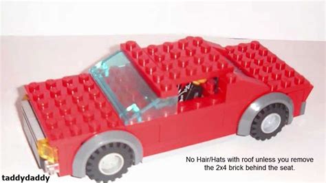 How to build a red lego pickup truck that is scaled for minifigures and is equipped with a towing package. How to make a Lego Car - YouTube
