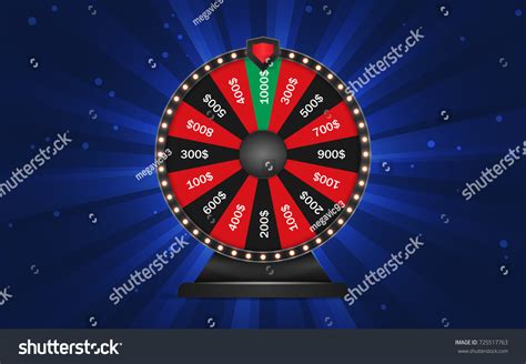 Realistic 3d Spinning Wheel Fortune Lucky Stock Vector Royalty Free