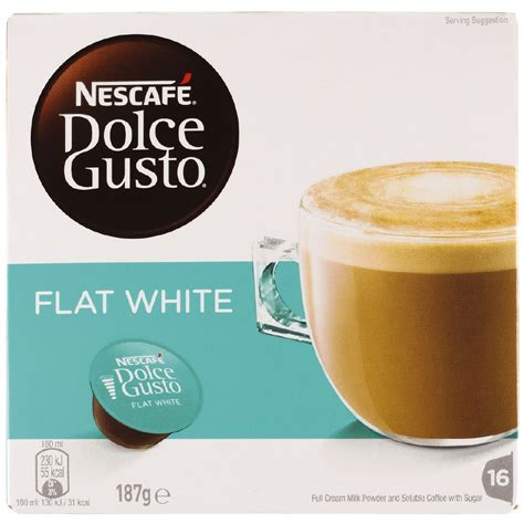 Nescafe Dolce Gusto Flat White 16 Capsules The Warehouse